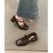 2025 New French Style Mary Jane Female Design Sense, With A Straight Strap And Square Toe, Thick Single Order Shoes,_vogvips.com