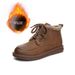 Genuine Leather Snow For Women 2025 Winter New Fleece-Lined Casual Versatile Short Ethnic Style Fashion Women's Boots_vogvips.com
