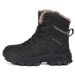 Casual Sports Men's Outdoor Warm Cotton Shoes Fashion Snow Boots Outdoor Hiking Shoes Black Velvet_vogvips.com