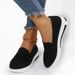 New Plus Size Round Toe Hollow Flat Heel Women's Lazy Shoes_vogvips.com