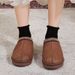 2023 Winter New Ethnic Women's Shoes Half Snow Boots Cotton Slippers Lace Edge Hot Style Cross-Border Supply_vogvips.com