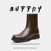 Side Zipper Thick Sole Heightening Martin Boots Retro Tooling Boots Heightening Short Boots_vogvips.com