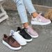 spring New Fashion Round Toe Lace Up Thick Soled Foreign Trade Large Casual Single Shoes For Women Size_vogvips.com