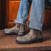 Men's Retro Military Combat Boots With Square Toe & PU Leather Upper, Mid Heel & Rubber Sole For Fall Season Leather Boots OPP Zipper_vogvips.com