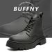 Retro Tooling Boots Thick-soled Heightening Lace-up Martin Boots_vogvips.com