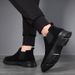European Warm Series Autumn Winter Black Korean Style Martin Men's Fleece-Lined Youth High-Top Shoes Short Casual British Boots_vogvips.com