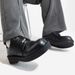 ShoeVault Top Layer Cowhide Niche Big Derby For Men British Style Black Round Toe Thick Sole Leather Height Increasing Commuter_vogvips.com
