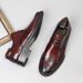 2023 New Soft Sole Brogue Carved Business Casual Leather Men Formal Pointed Gentleman Single Shoes Youth Trend_vogvips.com