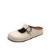 Retro Height-increasing Thick-soled Birkenstock-style Mules Closed Toe, New Summer Outdoor Wear, Suitable For Pairing_vogvips.com