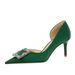 3226-AK35 European And American Versatile High-heeled Women's Shoes, Stiletto Heel, Shallow Mouth, Pointed Toe, Side_vogvips.com