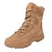 European Warm Series New Style Brown Layer Genuine Leather Men's High Top Combat Side Zipper Training Outdoor Work Boots Men_vogvips.com