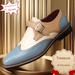 Euro Step New Color-Block Brogue Carved Large Size Business Formal Casual Leather British Versatile Men's Shoes_vogvips.com