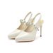 1088-16 Rhinestone One-Strap Heel Sandals For Women Pointed Toe Stiletto Waterproof Platform Single Shoes Backless_vogvips.com