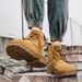 European Warm Series Men's Safety Shoes Winter Construction Site Wear-resistant Work Martin Boots Waterproof Non-slip Sports Autumn Durable_vogvips.com