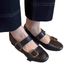 Lancui French Style Women's Flat Commuter Ballet Gentle Evening To Match Dresses One-Strap Mary Jane Shoes_vogvips.com