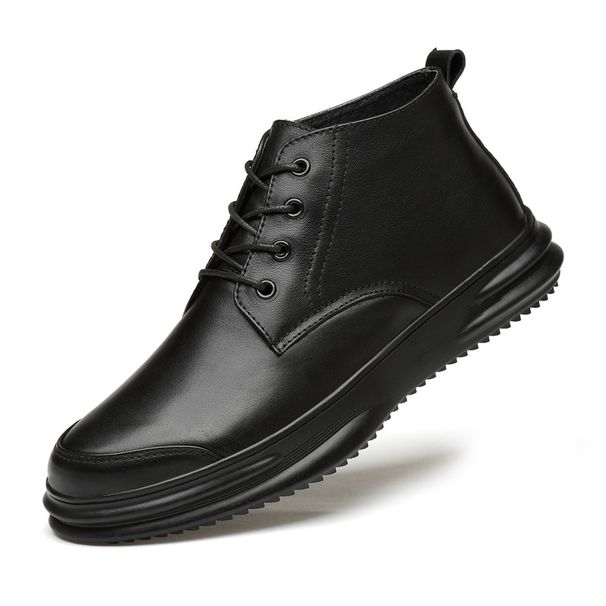 Top Layer Warm Snow Boots, Men's Velvet Men's Shoes, Outdoor Cold-proof Men's Boots, High-top Cotton Boots_vogvips.com