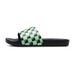 One Word Drag Men's Black And White Checkerboard Large EVA Soft Bottom Beach Slippers Slide Slippers_vogvips.com