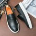 Suitable For All Seasons 【】Spring And Autumn New Low-top Fashion Casual Slip-on Loafers Large Size Youth Men's Shoes_vogvips.com