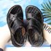 Summer Sandals Genuine Leather Non-slip Slippers Outdoor Thick-soled Beach Shoes Comfor Soft Men Sandalias_vogvips.com