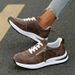 Caual Plu Ize Hiny Leather Ingle Hoe, 2025 Autumn New Item, Ponge Heel, Comfortable Oft Ole Tyle Women'_vogvips.com