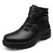Men's Martin Boots Fleece Thermal Cotton Boots Casual High-top Tooling Boots Men's Boots Comfortable Large Size Shoes_vogvips.com