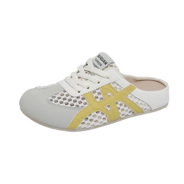 Half-white Shoes Women's Mesh Breathable Student Board Shoes Casual Shoes Increase Orgasm_vogvips.com