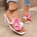 High 2025 Summer New Niche Design Flower Square Toe Thin Heel Wedge Sandals For Women In Stock_vogvips.com