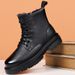 European Warm Series Martin Boots Genuine Sheepskin Wool Integrated Winter High-top Cotton Men's Non-slip Thickened Fleece Warm Casual_vogvips.com