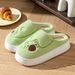 Autumn Winter Cotton Slippers For Women Couples Indoor Home Non-Slip Thick Sole Warm Maternity Stepping On Feces Feeling_vogvips.com