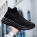 Men's Casual Sneakers Breathable Mesh Socks Shoes Fashion Sport Running Shoes Ankle Boots Slip-on Tennis Loafers For Women_vogvips.com