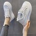 Inner Height-increasing Women's Shoes, Mesh Shoes, Platform Muffins, Shoes With Skirts, Casual Sneakers_vogvips.com