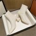 Pointed Toe White High Heel Short For Women Autumn Winter New Korean Style Slim Versatile Internet Celebrity Martin_vogvips.com