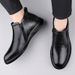 European Warm Series Top Layer Cowhide Winter Cotton Genuine Leather Wool Lined Warm Middle-aged Dad Men's Casual Shoes_vogvips.com