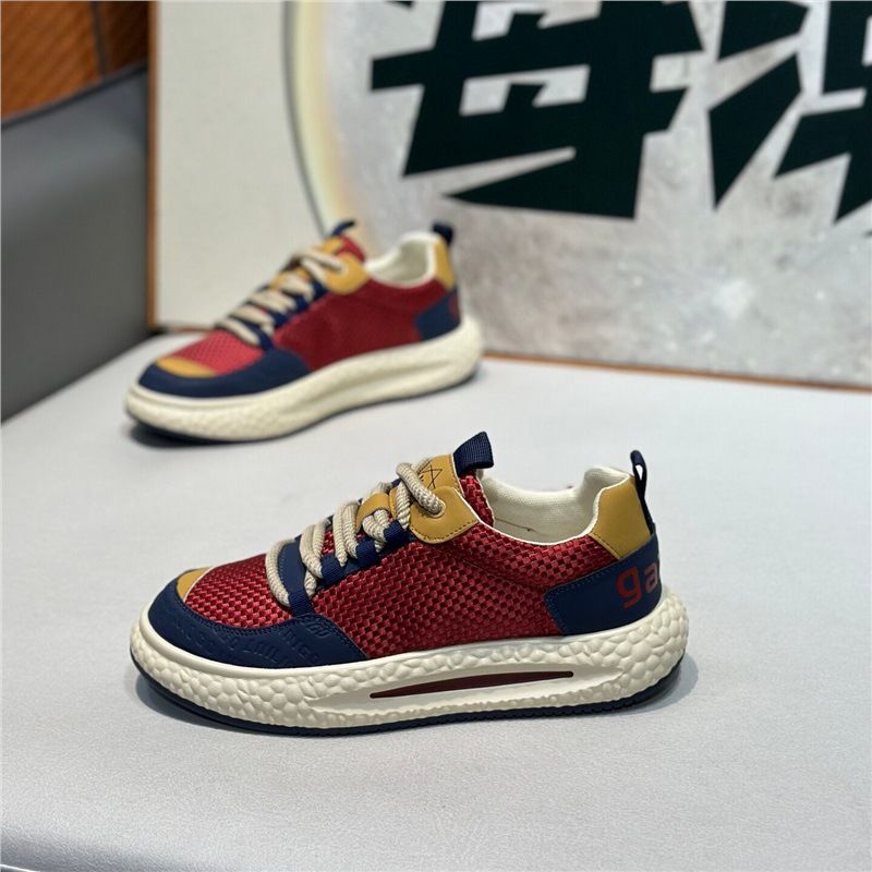 Trendy Men's Shoes, New Spring Model, Low-Top Fabric Upper, Comfortable And Casual, Soft Sole, Lace-Up, Korean Style,_vogvips.com
