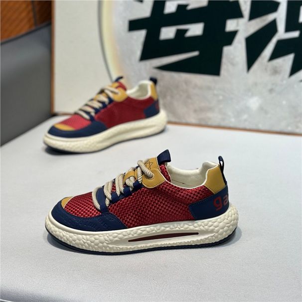 Trendy Men's Shoes, New Spring Model, Low-Top Fabric Upper, Comfortable And Casual, Soft Sole, Lace-Up, Korean Style,_vogvips.com