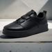 Euro Step Men's Slip-On Shoes Elastic Lightweight Comfortable Casual Sneakers White And Black Styles_vogvips.com
