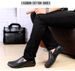 Men's Round Head Shoes Sleeve Casual Men's Casual Leather Shoes Loafer Men's Shoes Dad_vogvips.com