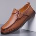 Men's 2025 Spring New Soft Leather Versatile Casual Shoes With Cowhide Sole Loafers For Men_vogvips.com
