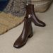 2024 New High Square Toe Chunky Heel Short For Women Autumn Winter Slimming Martin Stylish Slim Boots_vogvips.com