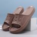 One Word Slippers Couples, Fish Mouth Men Women, Feeling Of Stepping On Poop. Wearing At Home And Outdoors, With A Thick_vogvips.com