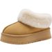 Thick-Soled Height-Increasing Snow Boots For Women, Winter New Non-Slip Fleece-Lined Thickened Warm Northeastern Cotton_vogvips.com