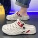 Men's Oversized Sandals Summer Wear, 46 Thick Sole Dual-use, 47 Hole Shoes For Men, 48 Beach Toe Cap Slippers_vogvips.com