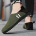 Euro Step Four Seasons Youth Slip-On Casual Low-Top Solid Color One-Piece Lazy Shoes Men's Outdoor Loafers_vogvips.com
