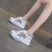 Hollow And Breathable Mesh Dad Shoes For Women, Thick-soled Versatile Leisure Sports, Super Fire Little White Shoes For Women_vogvips.com