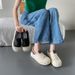 Women's White Platform Sneakers - Summer Chunky Dad Shoes (Breathable & Cushioned, Street Style) - 6916_vogvips.com