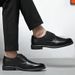 New Single Top Layer Cowhide Business Formal Fashion Casual Lace-up Genuine Leather Men's Shoes_vogvips.com