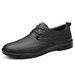 Men's Leather Shoes Lace-up Casual Leather Shoes Dress Men's Shoes Round Head Casual Men's Shoes_vogvips.com