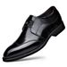 Aofu 3202 Men's Casual Business Slip-On Embroidered Pointed Leather Shoes OPP Zipper Bag Without Shoe Box_vogvips.com