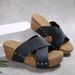 Cross Platform Slippers With Open Toe Muffins And Beach Shoes_vogvips.com