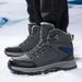 Men's Casual Shoes Winter Thermal Snow Boots With Fleece Lining, Non-Slip Rubber Sole, High-Top Outdoor Hiking Shoes For Extreme Cold Weather_vogvips.com